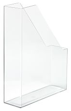HAN Stehsammler i-Line – 2 STÜCK, eleganter, moderner High-End Stehsammler für Hefte, Zeitschriften und Mappen bis Format DIN A4/C4, transparent-glasklar, 16501-23